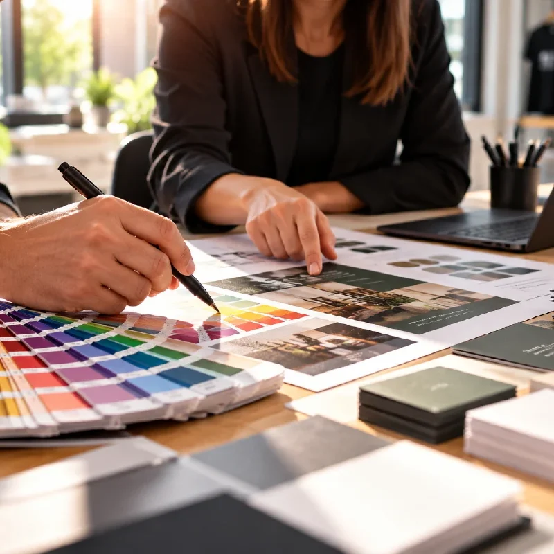 Persönliche Beratung für individuelle Druckprodukte Persönliche Beratung zu Farben, Materialien und individuellen Druckprodukten bei Sokiki Design in Berlin